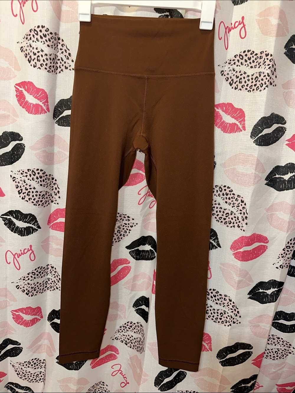 Women High-Waist Brown Leggings